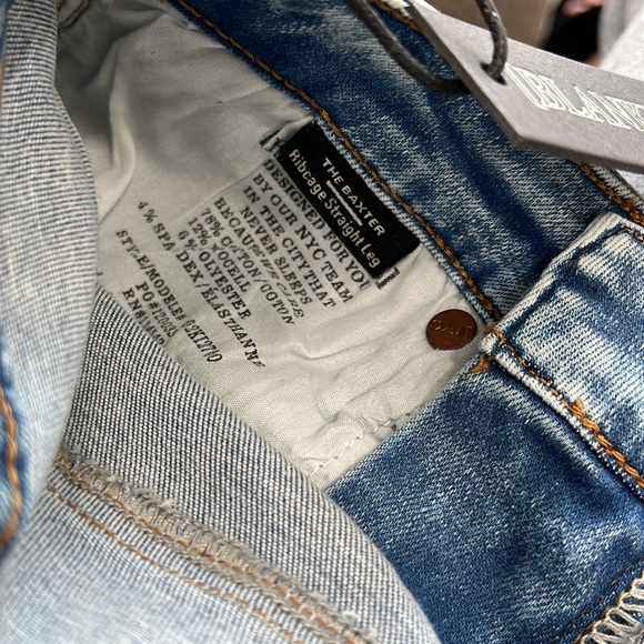 Blanknyc revolve straight leg raw hem ribcage denim - Picture 6 of 8